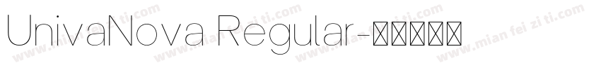 UnivaNova Regular字体转换